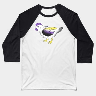 Nonbinary Chicken Pride - 2019 Baseball T-Shirt